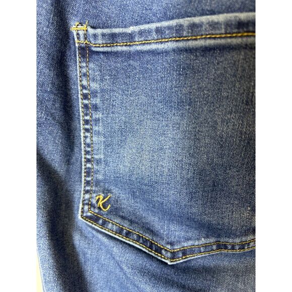 Kut From The Kloth Blue Medium Wash High-Rise Crop Skinny Boyfriend Jeans Sz 18W - Picture 10 of 14
